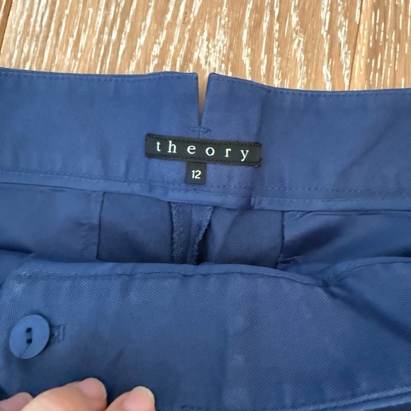 Theory blue shorts size 12 - Picture 2 of 5